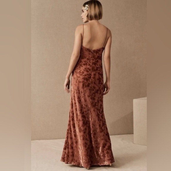 Anthropologie BHLDN x Jenny Yoo Rory Velvet Dress Gown - Picture 2 of 7